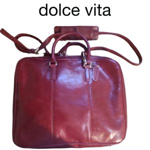 Vegan Red Laptop Bag by Dolce Vita
